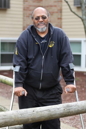 Disabled veteran Malchus Mills, who now lives in Pawtucket, said he faced housing discrimination when he tried to rent an apartment using a Section 8 voucher. Such discrimination is not illegal in Rhode Island, although it is in Massachusetts and Connecticut. The Providence Journal/Glenn Osmundson