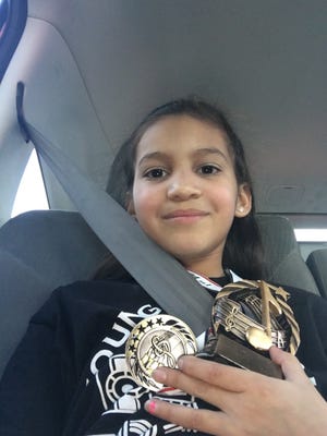 Reader Christine Aguilar writes: "These are photos from my granddaughter's dance competition, which was held on Jan. 10, 2016 at CSU East Bay. Her coach, Veronica Salas at Youngs Champion Hip Hop Dance, took them to first place. They are called The Rebels. We had a blast. Ariyana Aguilar, 8, took first place."
