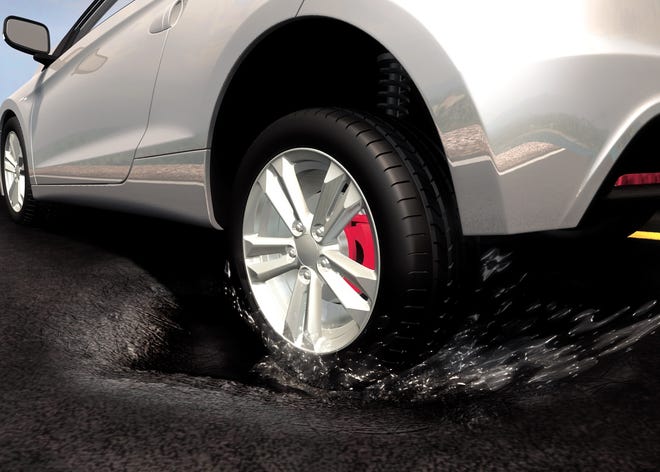 Hitting a pothole while driving could damage your tires, wheels, shocks, or struts. AAA reports that repairing that kind of damage can be expensive. Metro photo