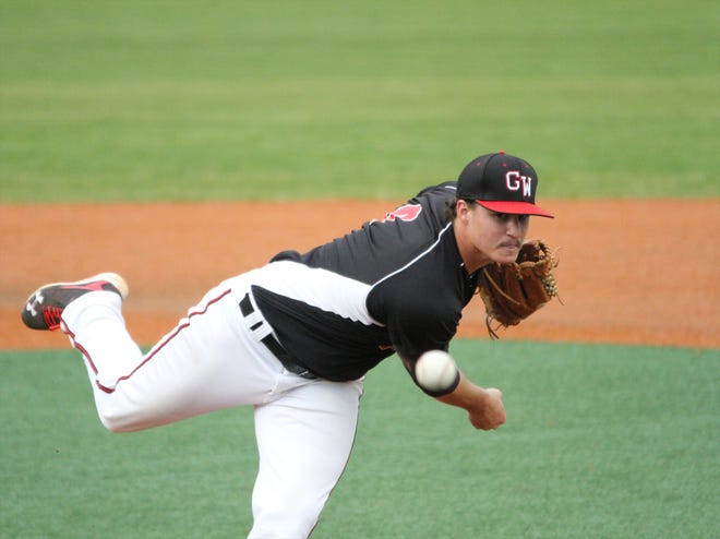 GWU senior righthander Brad Haymes has been named the Big South Conference Co-Pitcher of the Week after shutting out Presbyterian last week in the Runnin' Bulldogs league opener.