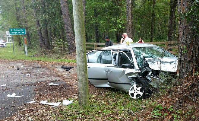 A serious head-on collision Sunday on State Road 26 next to Gumroot Swamp sent nine patients to the hospital. Two other vehicles were involved in the crash as well.