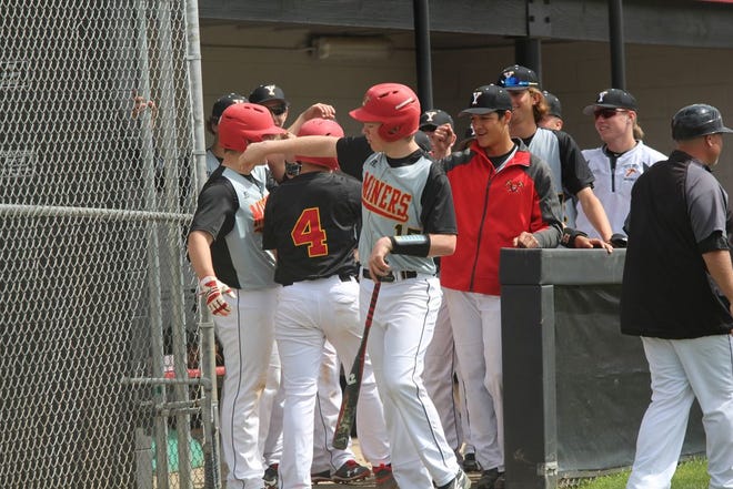 Members of the Yreka Miners varsity baseball team during a game at the Anaheim Lions Tournament.
Submitted Photo/Jennifer Gross