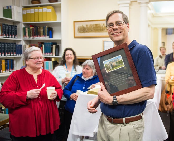 Bill Teschek, assistant director and head of technical services at the Lane Memorial Library, is retiring after almost 37 years on the job.