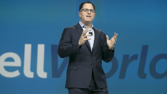 Michael Dell gives the keynote address at the Dell World conference in the Austin Convention Center on Wednesday, October 21, 2015.
      
      
       LAURA SKELDING/AMERICAN-STATESMAN