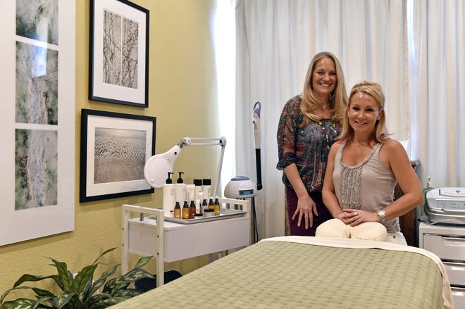Cheri Christiansen, left, and Nancy Brown are spa director and licensed esthetician, respectively, at Four Pillars, 8209 Nature's Way, Suite 221, Lakewood Ranch.