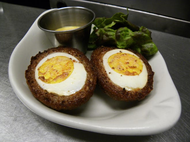 The Scotch Egg is a popular treat at the Coat of Arms in Portsmouth. Photo by Katherine Shine