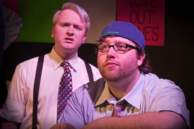 Ian Hudgins and Justin Paige in Epic Theater's adaptation of "Animal Farm.



David Cantelli