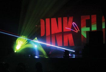 Pink Floyd’s music was brought to life during Paramount’s Laser Spectacular Friday night at Sturges-Young Auditorium.
