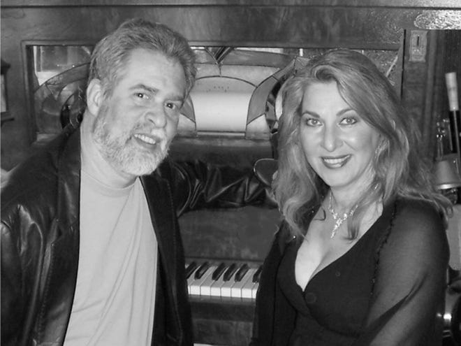 Julie Ziavras, a soprano whose selections range from operatic arias to folk and Greek songs, performed at the Montgomery Senior Center, accompanied by Steve Margoshes, a composer and pianist. Photo provided