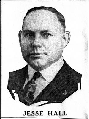 Jesse Hall as pictured in his political ad from the April 25, 1927, edition of the East Peoria Courier.