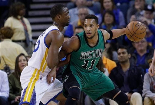 The Celtics' Evan Turner will miss his first game of the season Wednesday night against New Orleans.
