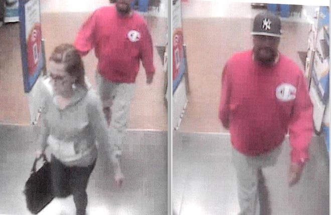 PA State Police, Dunmore, seek information on this pair, who allegedly stole a woman's purse from an unlocked vehicle in Newfoundland, April 5.
