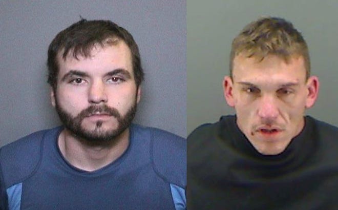 James Thomas Banks, left, was captured in Mississippi on Wednesday morning. Michael Rotunno, right, was still at large.