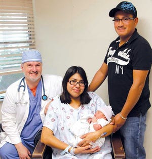 Dr. John Hanna, current chief of staff at Covenant Levelland, delivered the 3,000th baby of his 23-year career Sunday. He helped Jesus and Mayrel Alvarado of Lubbock welcome their daughter, Sofia.
