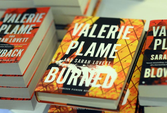 Valerie Plame signed copies of her books.