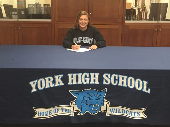 Senior Alie Jones signed her Nationa Letter of Intent last Thursday to play field hockey at Colby-Sawyer College. Courtesy photo