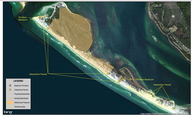 Proposed land use map of Shell Island.