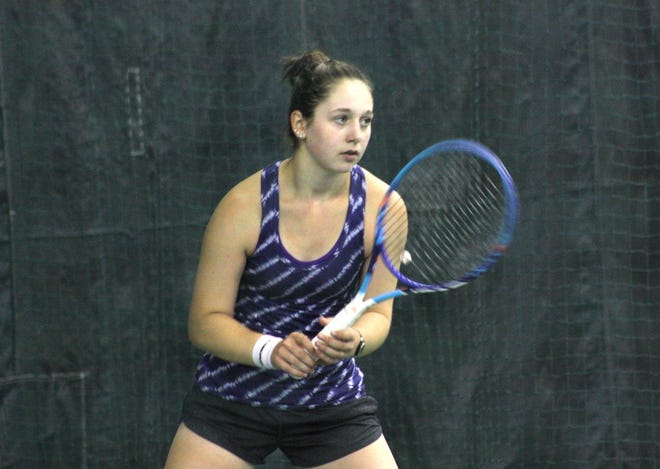 Wells High sophomore Rosemary Campanella will play No. 1 singles for the new Kennebunk/Wells co-op girls tennis team.

File photo