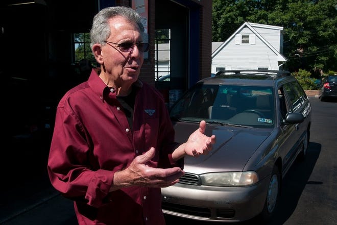Local philanthropist Gene Epstein talks about the Wheels2Work program in 2013, when he handed over the keys to his granddaughter's 1995 Subaru Legacy for the program.