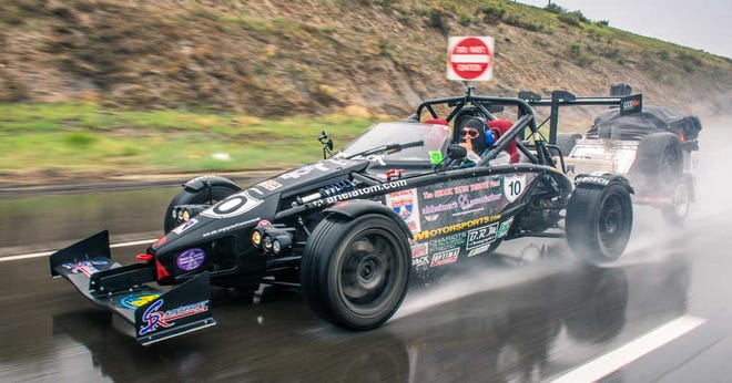 Provided by One Lap of America This 2014 Ariel Atom, with D.J. Beachem and Charles Espenlaub behind the wheel, will compete in the upcoming One Lap of America for the Brock Yates Tribute Fund.