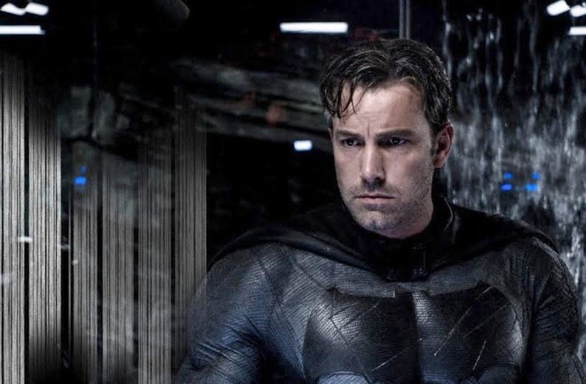 Ben Affleck plays an older, allegedly wiser Caped Crusader in "Batman v Superman: Dawn of Justice." MUST CREDIT: Warner Bros.-DC