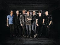 Santana 2016 (from left): Benny Rietveld, Michael Shrieve, Gregg Rolie, Carlos Santana, Michael Carabello, Neal Schon, Karl Perazzo
(Photo courtesy of Santana IV)