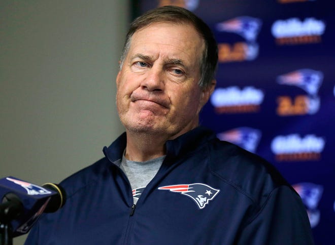 Patriots coach Bill Belichick is expecting to have a solid draft wth or without a No. 1 pick. Associated Press File Photo