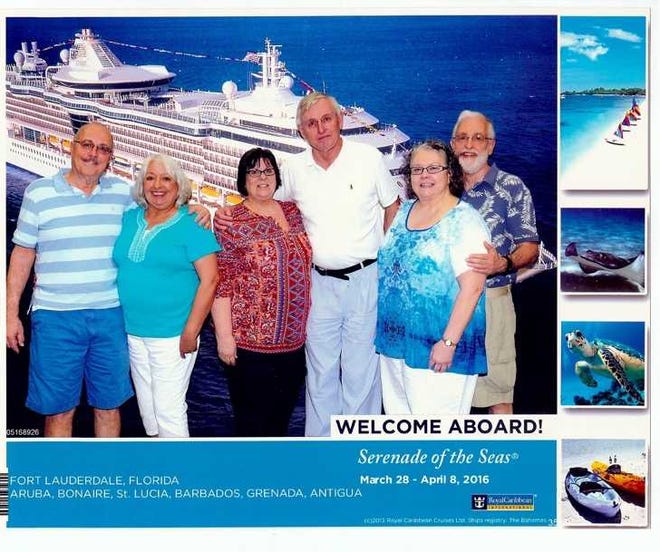 On March 28 Richard and Betsy Borgatti, Brenda and Ray Sprague and Kathy and Richard Bush went on a 11-day Caribbean cruise out of Fort Lauderdale, Fla. They visited the following locations: Oranjestad, Aruba; Kralendijk, Bonaire; St. George's, Grenada; Bridgetown, Barbados; Castries, St. Lucia and St. John's, Antigua.