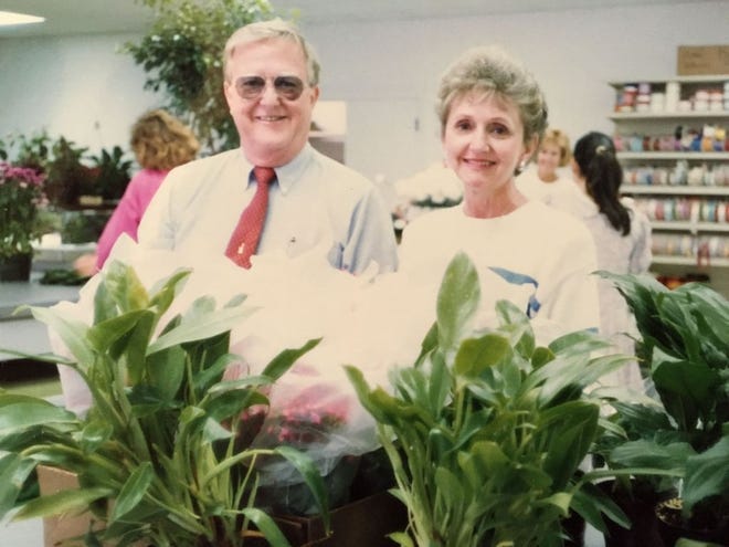 Lorie Evans McElheney poses with his wife, Ann, in this undated photo. His Cooper's Drugs customers knew him as Mr. Mac.