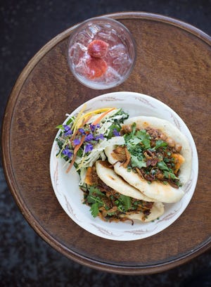 The Bobo Pork Belly and Mapo Joe's tofu sandwiches.