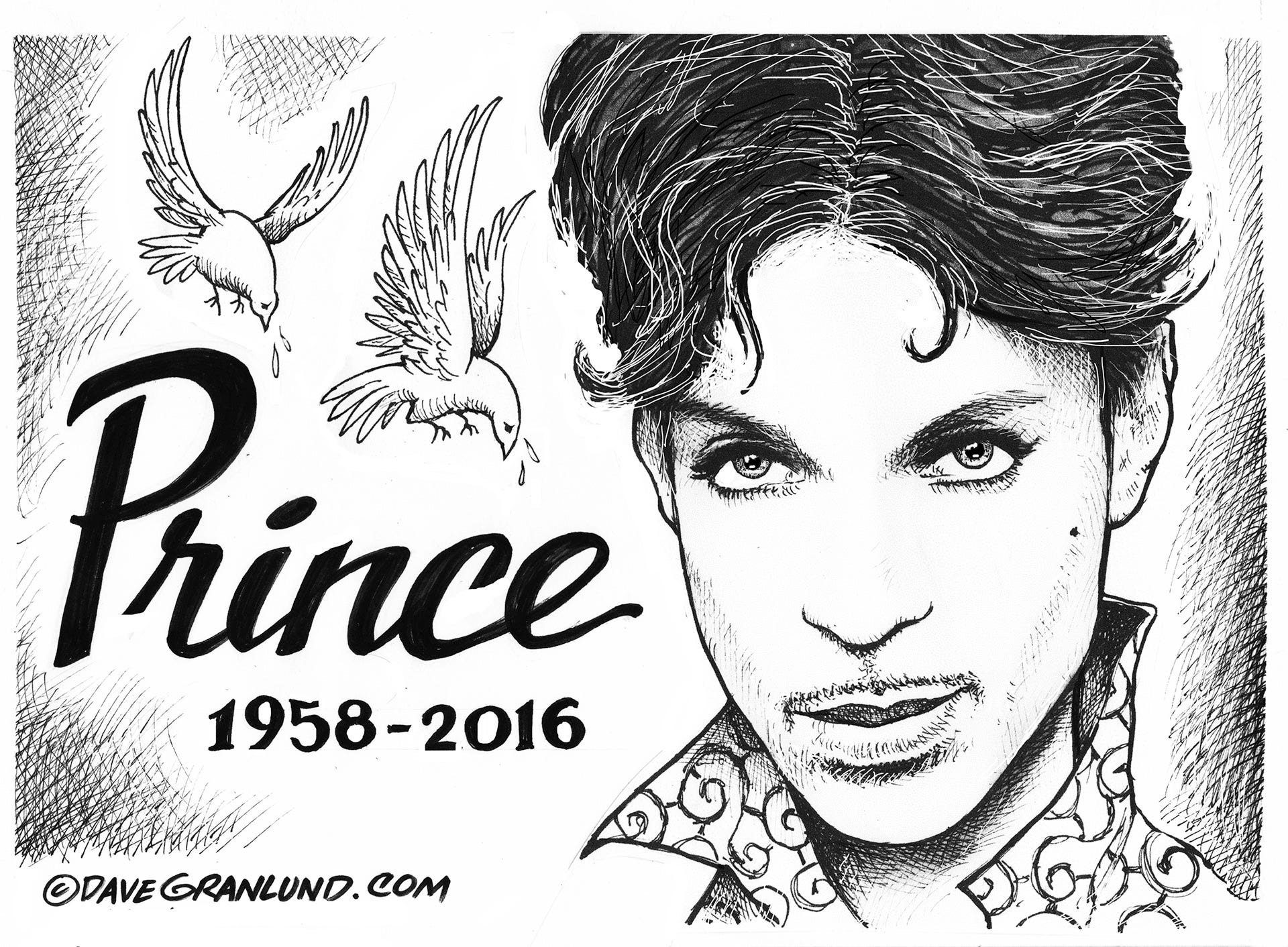 Granlund cartoon: Prince tribute
