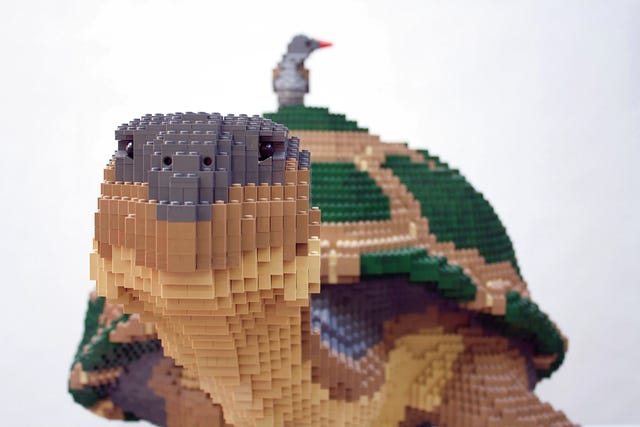 Nature Connects®: Art with LEGO® Bricks sculpture exhibit at Reiman Gardens
