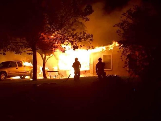 A fire early Friday morning in 14000 block of Montevista Road in Groveland left eight people without a home.