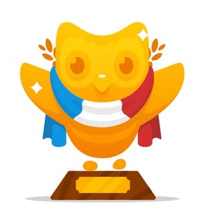 Duolingo French badge (Duolingo)