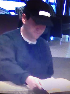 This is a photo of a man Evesham police suspect robbed a TD Bank on Saturday, April 23, 2016.