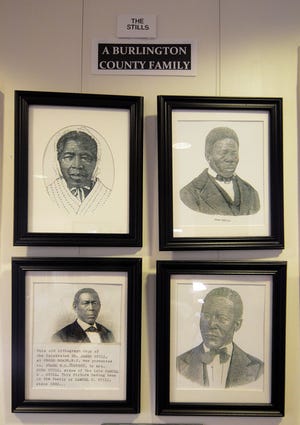 Portraits of members of the Still family are included at the temporary location of the Underground Railroad Museum of Burlington County.
