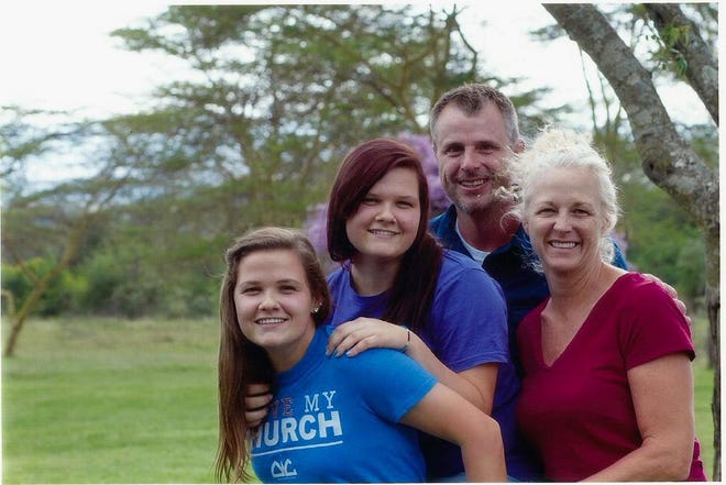 The Terry family, (from left), Sophia, Victoria, Al and Missy are missionaries in Kenya.