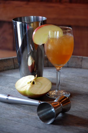 The "Apple Jack Downing" is the signature cocktail of the 2016 Historic Tavern Trail of the Hudson River Valley. The beverage is the creation of mixologist Donnan Sutherland of Orchard Hill Cider Mill, Soons Orchards, in New Hampton. PHOTO PROVIDED