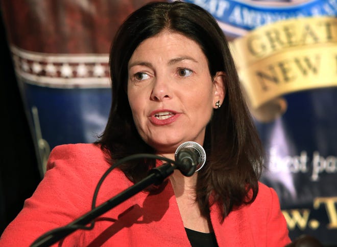 U.S. Sen. Kelly Ayotte, R-N.H., speaks about the heroin crisis and CARA, the Comprehensive Addiction and Recovery Act, at the Rotary District 7870 Conference held at the Sheraton Portsmouth Harborside Hotel on Friday.

Ioanna Raptis/Seacoastonline