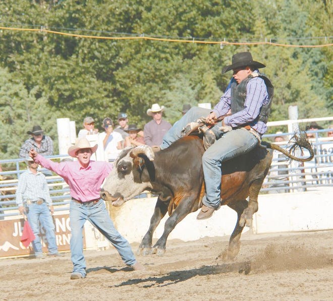 The Scott Valley Pleasure Park rodeo is set for this Sunday in Etna. Above is action from a previous rodeo at the pleasure park.