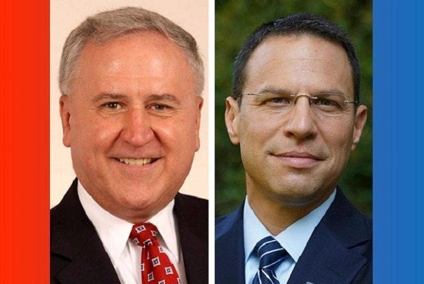 Republican John C. Rafferty Jr. and Democrat Josh Shapiro are vying for the position of Pennsylvania Attorney General in the November 2016 general election.