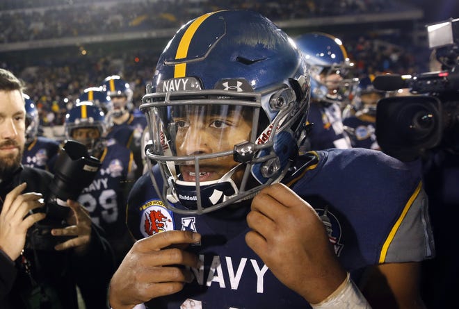 Navy quarterback Keenan Reynolds will try to make it in the NFL as a wide receiver and punt returner. The Associated Press