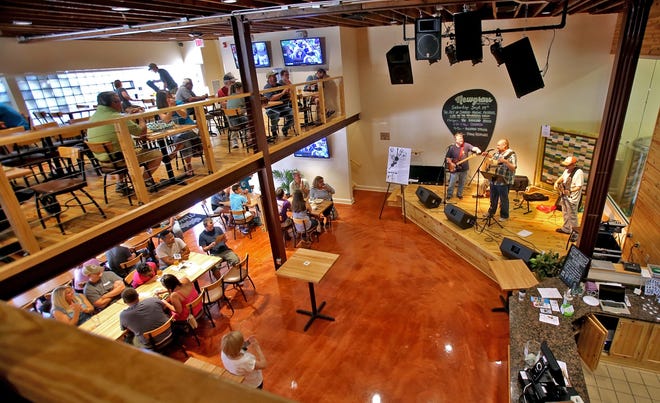 CleveCo fills Newgrass Brewery with music during the Art of Sound music festival in September. Newgrass is currently a finalist in the Great Historic Rehabilitation contest. The location previously served as Hudson’s department store for more than 50 years. Star file photo.