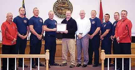 The Clinton Fire Department receives a $2,700 fire prevention grant from commercial property insurer FM Global.