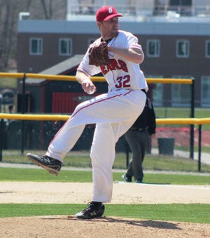 Easton's David Holmes boasts a 5-1 record with a 2.94 ERA this season for Bridgewater State.