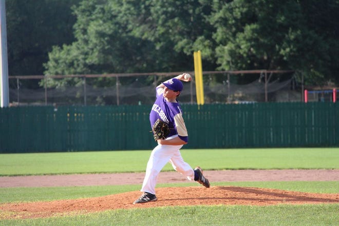 David Girior gave up six hits and no earned runs in Ascension Catholic's 6-1 second-round victory over Ascension Episcopal. Photo by Kyle Riviere.