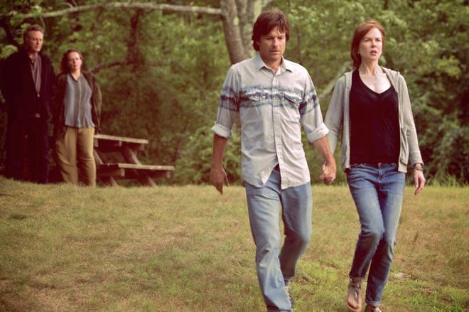 Jason Bateman and Nicole Kidman play the siblings to parents Christopher Walken, far left, and Maryann Plunkett, all part of a dysfunctional family in" The Family Fang."

Starz Digital Media