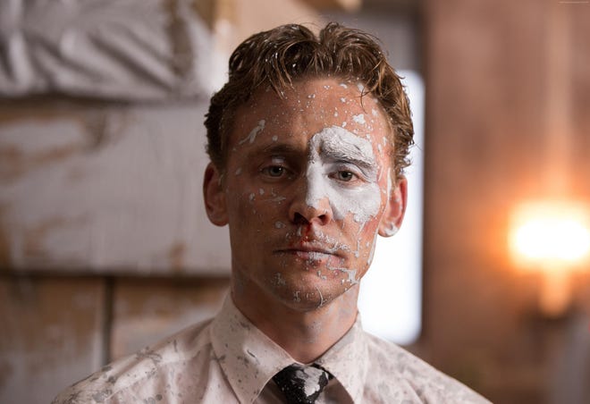 Dr. Laing (Tom Hiddleston) gets into some painting complications in “High-Rise.” (Magnolia Pictures)
