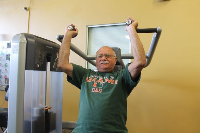Frank Tigano is a Vietnam veteran, retired U.S. Steel worker, and one of the first mixed martial arts champions. He quit fighting after his first championship win in 1980, but he stays active, working out at Anytime Fitness in Milton and playing basketball at the Navarre Youth Sports Association.