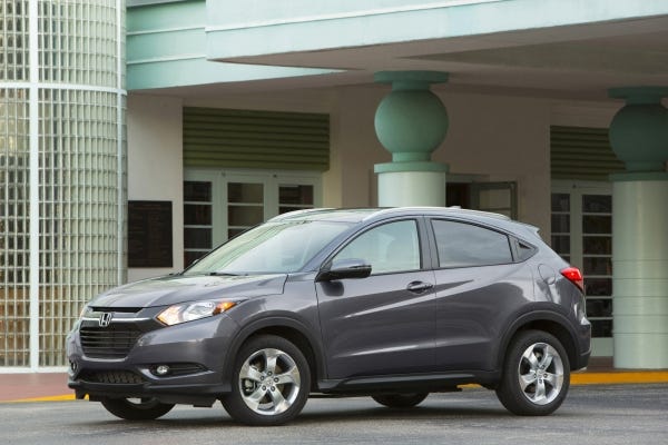 Sales of Honda's HR-V in the first four months of this year totaled 22,484 units, ranking second in the subcompact-crossover segment.